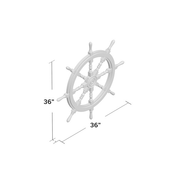 Breakwater Bay Ship Steering Wheel Wall Décor & Reviews Wayfair